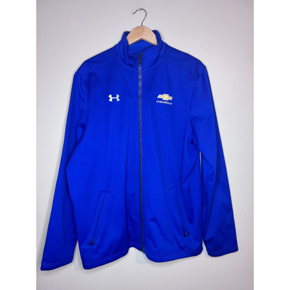 Under Armour ColdGear Chevrolet Blue Full‎ Zip Jacket LG